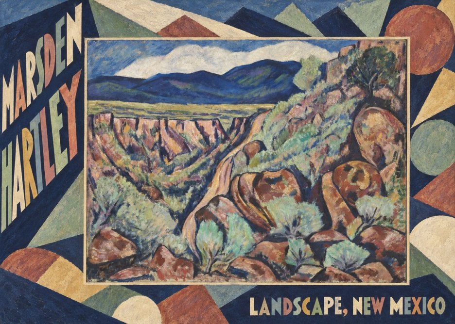 Marsden Hartley Landscape, New Mexico No4 - Poszter