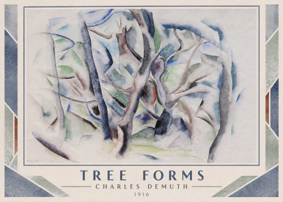 Charles Demuth Tree Forms No1 - Poszter