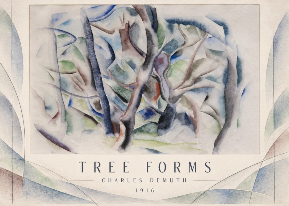 Charles Demuth Tree Forms No3 - Poszter