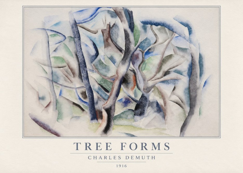 Charles Demuth Tree Forms No5 - Poszter