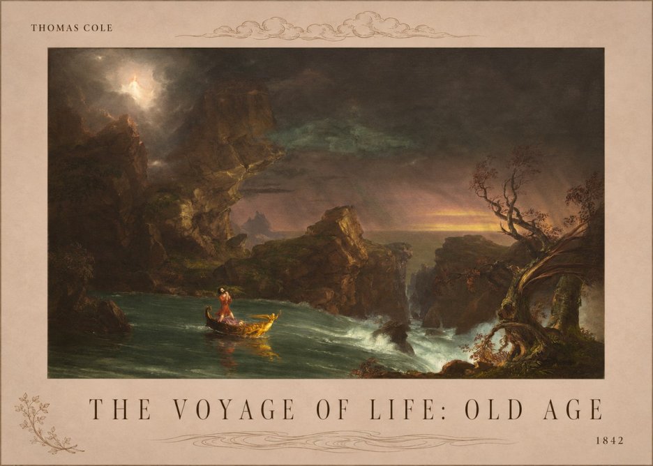 Thomas Cole The Voyage of Life: Old Age V No4 - Poszter