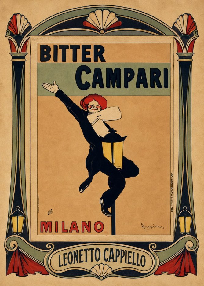 Leonetto Cappiello Bitter Campari II No4 - Poszter