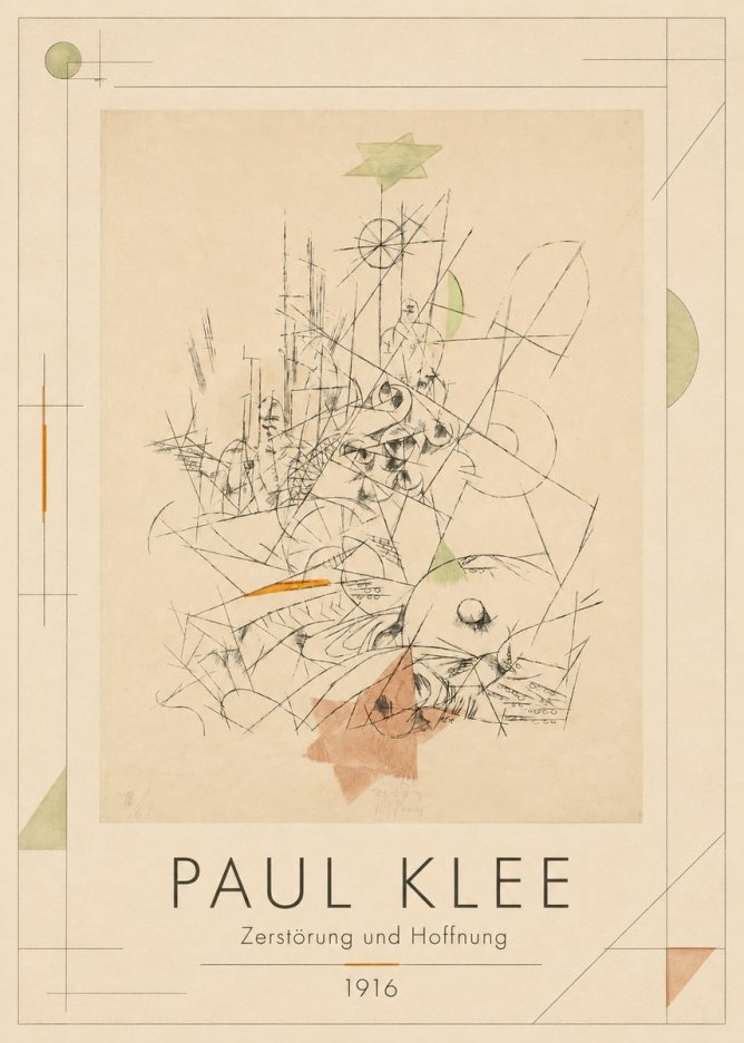 Paul Klee Zerstörung Und Hoffnung II No1 - Poszter