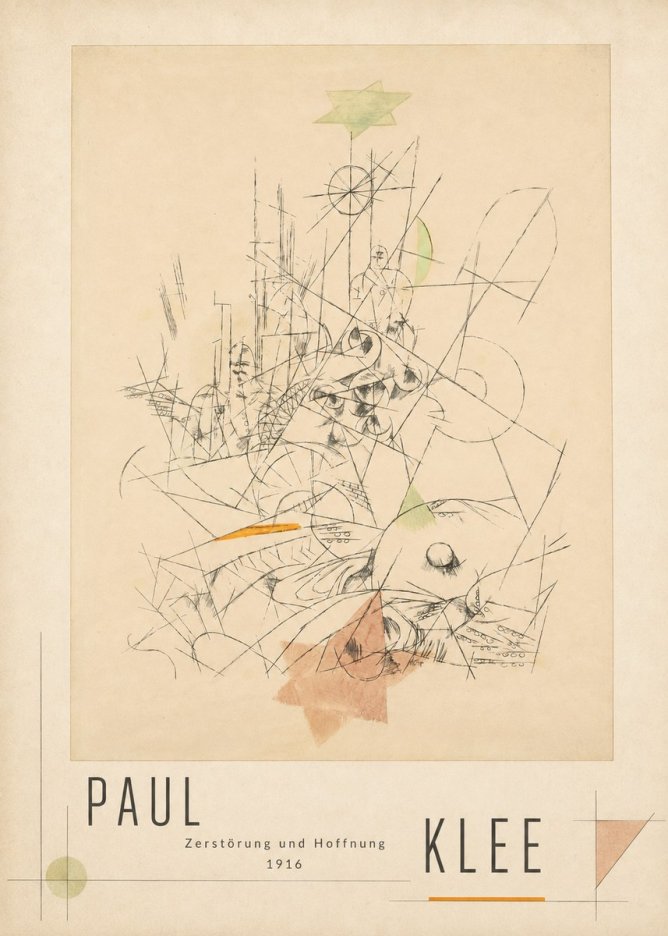 Paul Klee Zerstörung Und Hoffnung II No3 - Poszter
