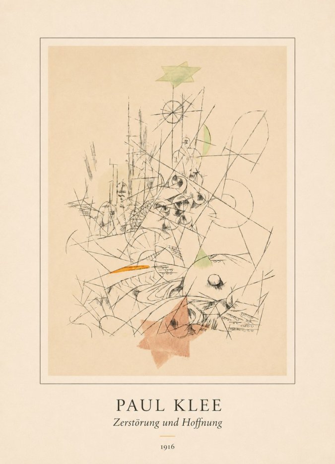 Paul Klee Zerstörung Und Hoffnung II No4 - Poszter