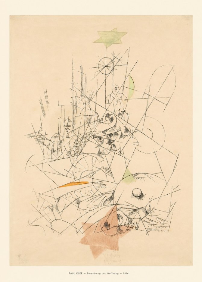 Paul Klee Zerstörung Und Hoffnung II No6 - Poszter