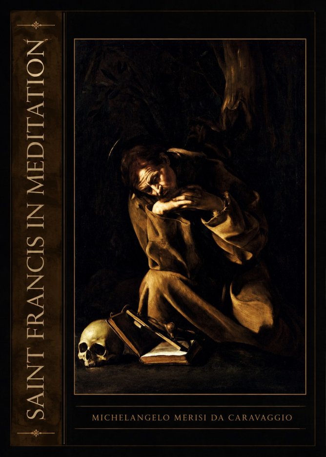 Michelangelo Merisi da Caravaggio Saint Francis in Meditation II No2 - Poszter