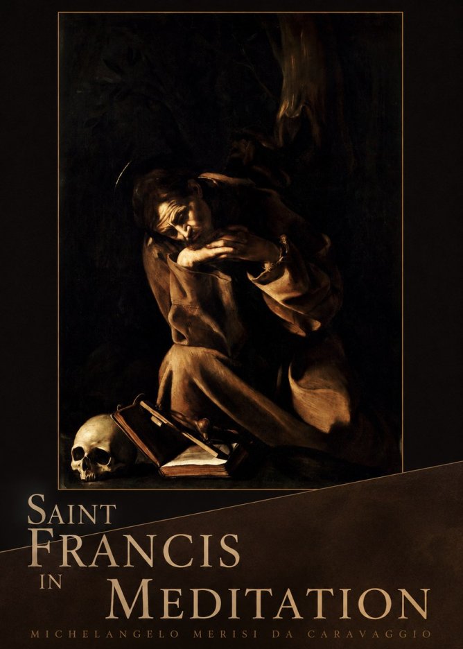 Michelangelo Merisi da Caravaggio Saint Francis in Meditation II No5 - Poszter