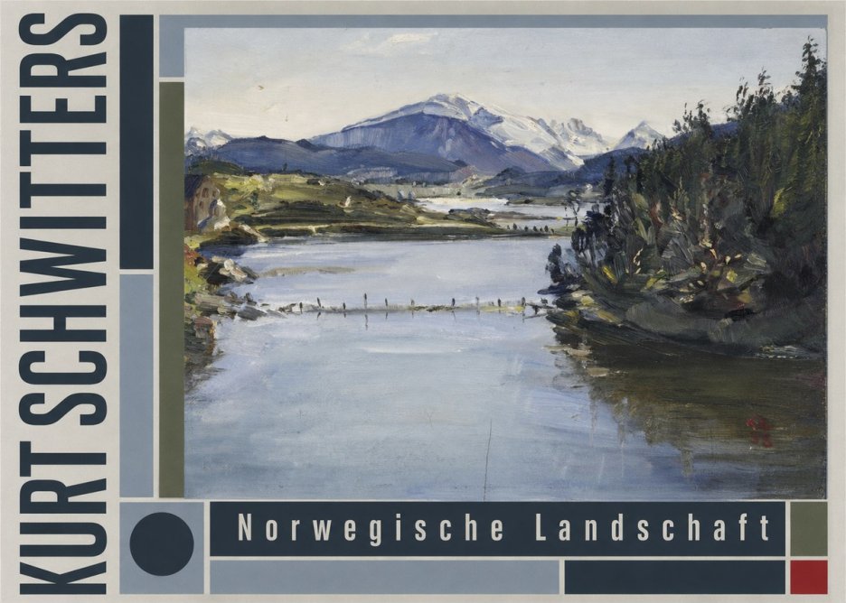 Kurt Schwitters Norwegische Landschaft No4 - Poszter
