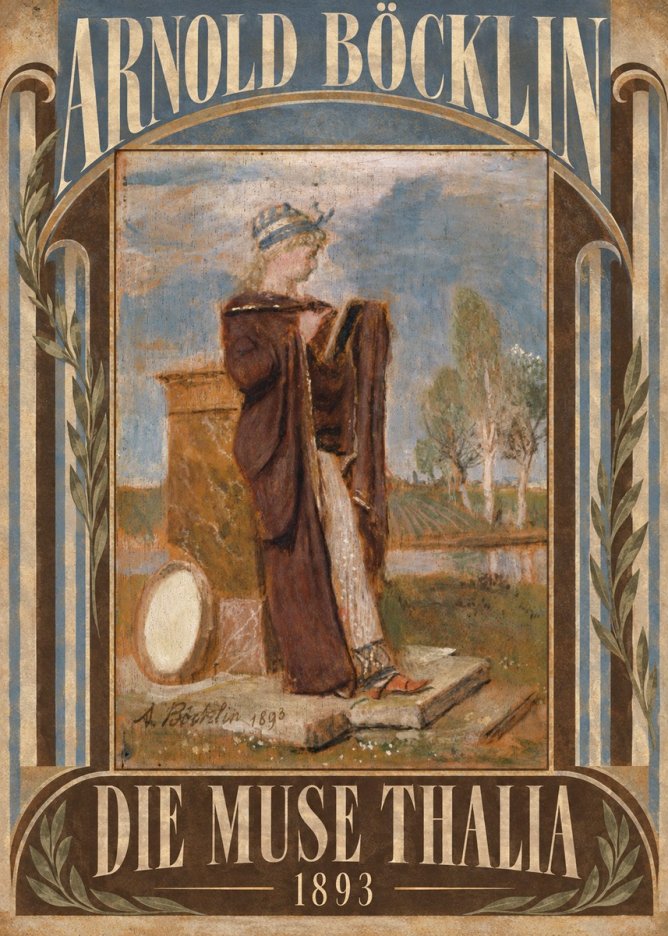 Arnold Böcklin Die Muse Thalia I No5 - Poszter