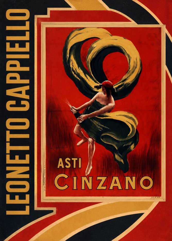 Leonetto Cappiello Asti Cinzano II No3 - Poszter