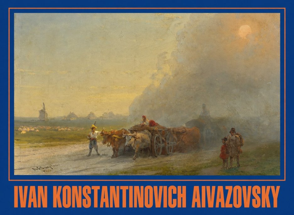 Ivan Konstantinovich Aivazovsky Landscape with Oxen No2 - Poszter