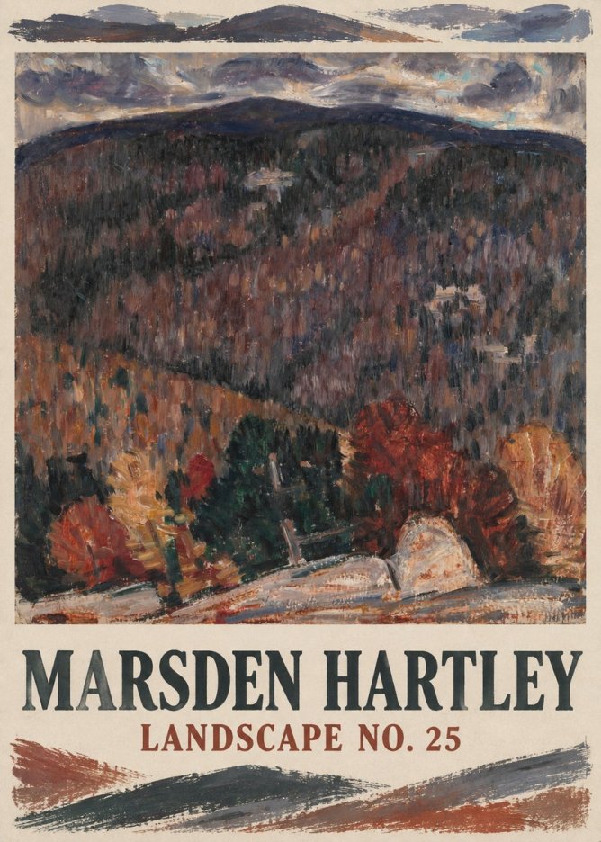 Marsden Hartley Landscape No. 25 No1 - Poszter