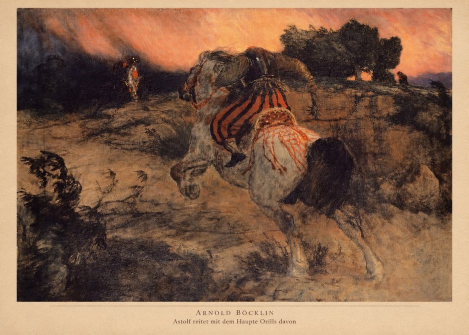 Arnold Böcklin Astolf Reitet Mit Dem Haupte Orills Davon No2 - Poszter