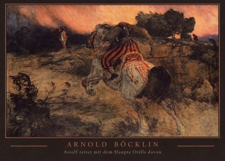 Arnold Böcklin Astolf Reitet Mit Dem Haupte Orills Davon No3 - Poszter
