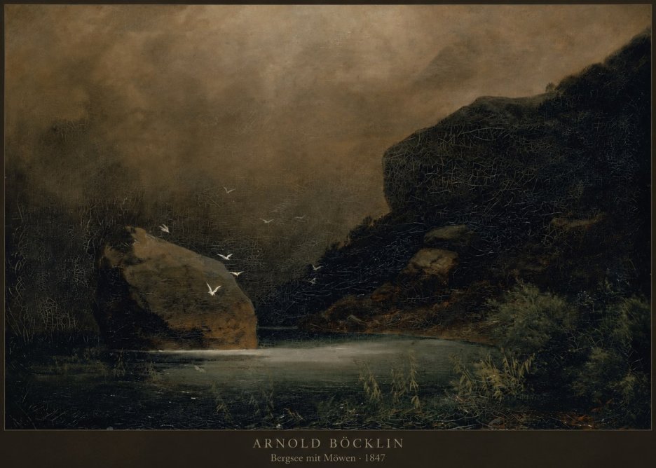 Arnold Böcklin Bergsee Mit Möwen No2 - Poszter