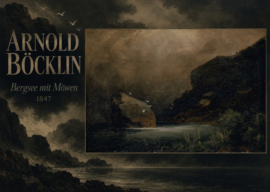 Arnold Böcklin Bergsee Mit Möwen No5 - Poszter