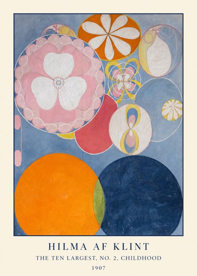 Hilma af Klint The Ten Largest, No. 2, Childhood No1 - Poszter