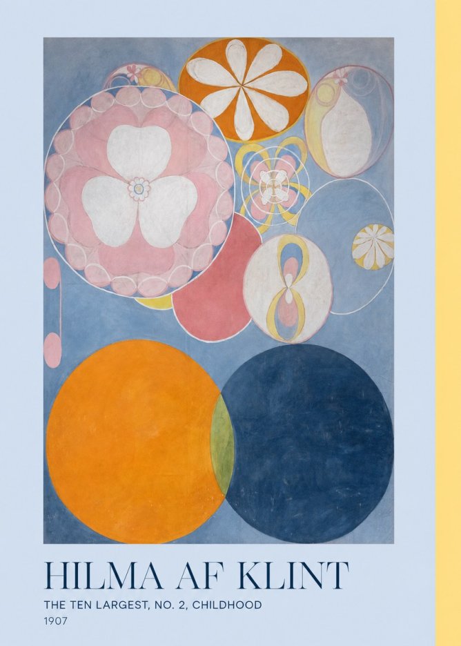 Hilma af Klint The Ten Largest, No. 2, Childhood No3 - Poszter