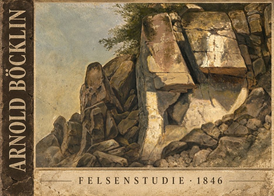 Arnold Böcklin Felsenstudie No3 - Poszter