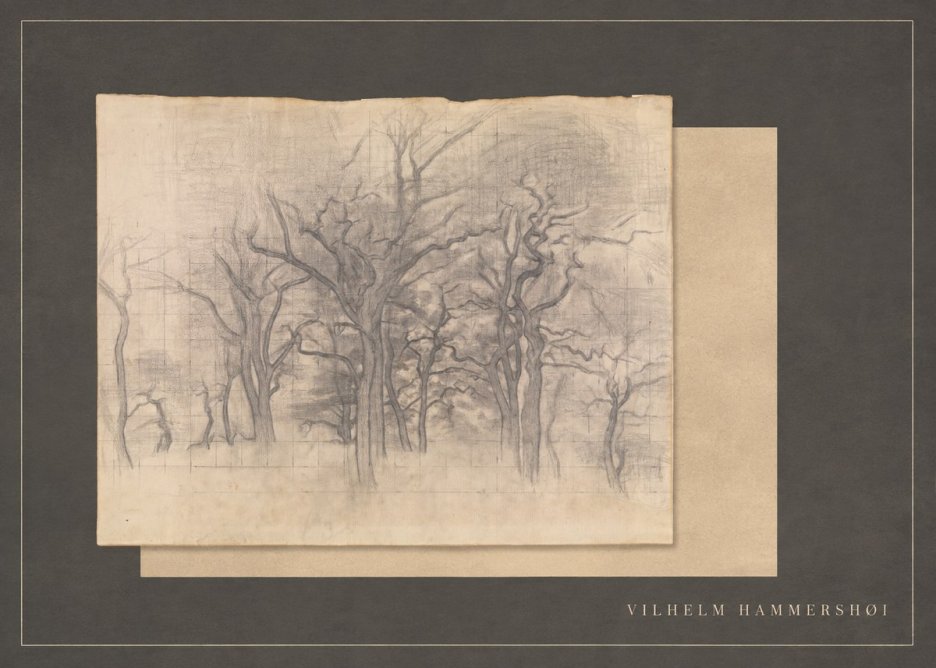 Vilhelm Hammershøi Oak Trees No5 - Poszter