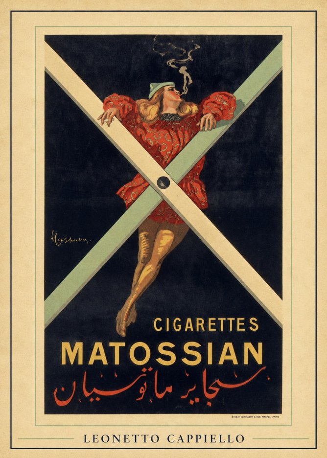 Leonetto Cappiello Cigarettes Matossian No6 - Poszter