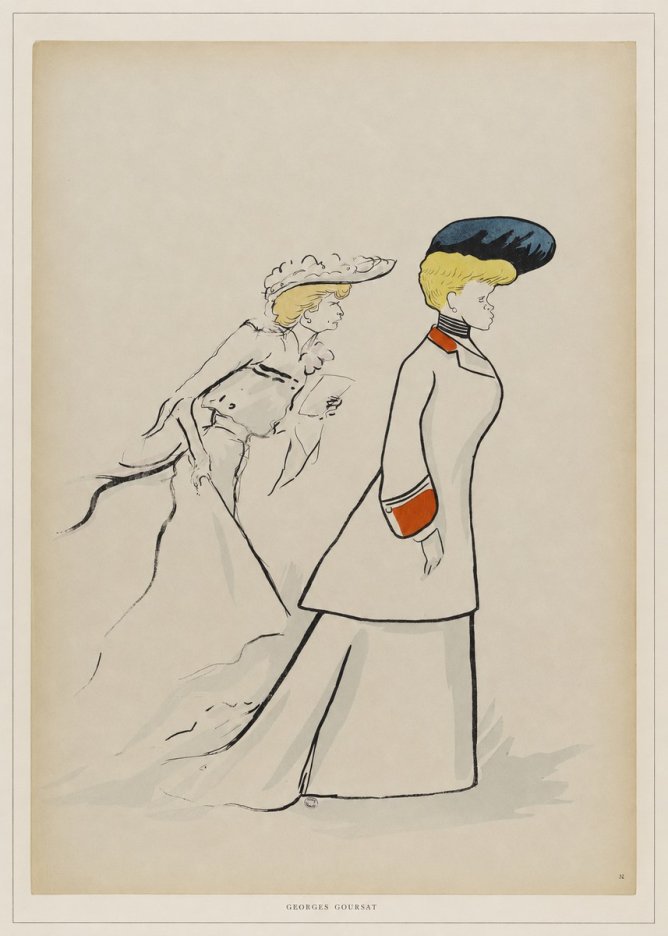 Georges Goursat Elegant Promenade No6 - Poszter