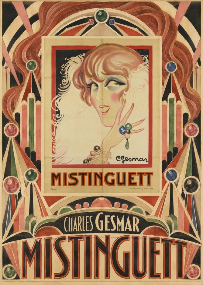 Charles Gesmar Mistinguett No5 - Poszter