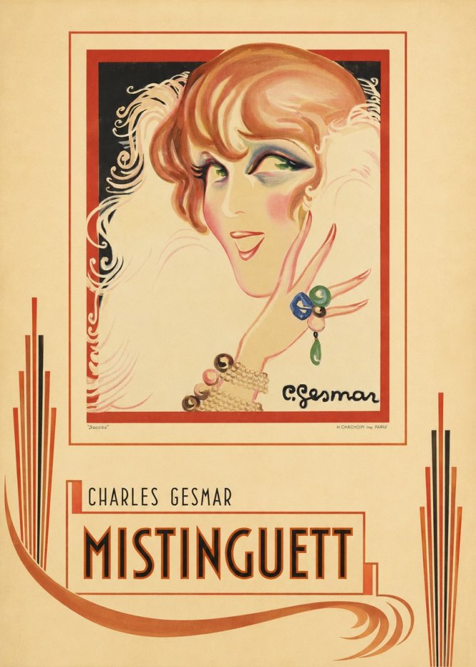 Charles Gesmar Mistinguett No6 - Poszter