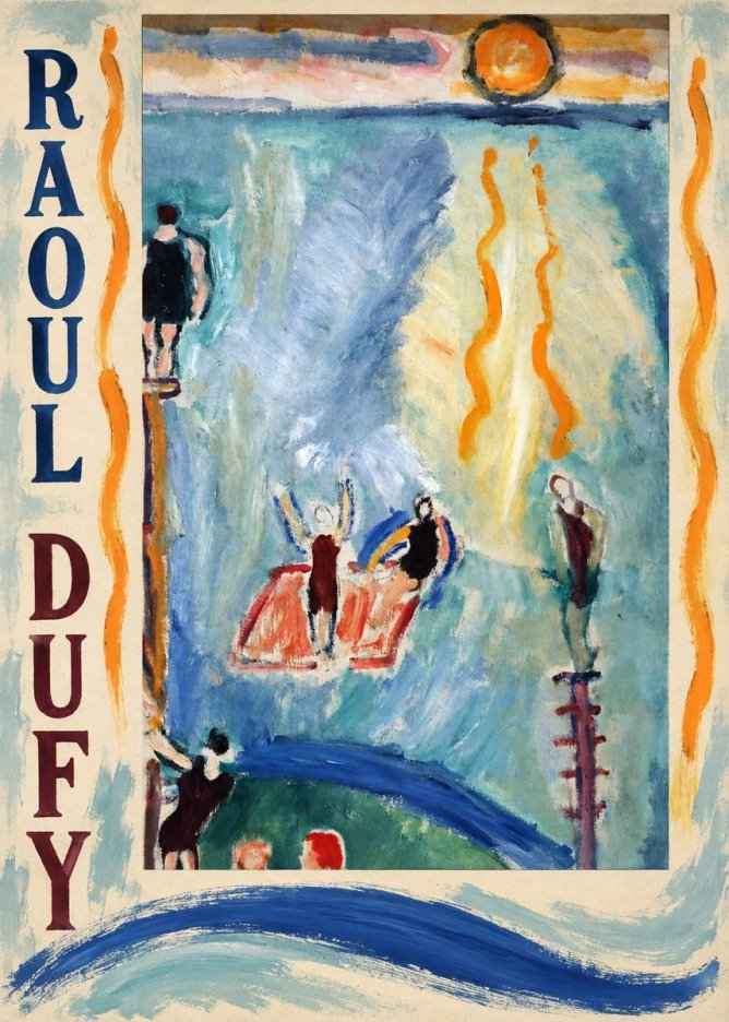 Raoul Dufy The Swimmers No5 - Poszter
