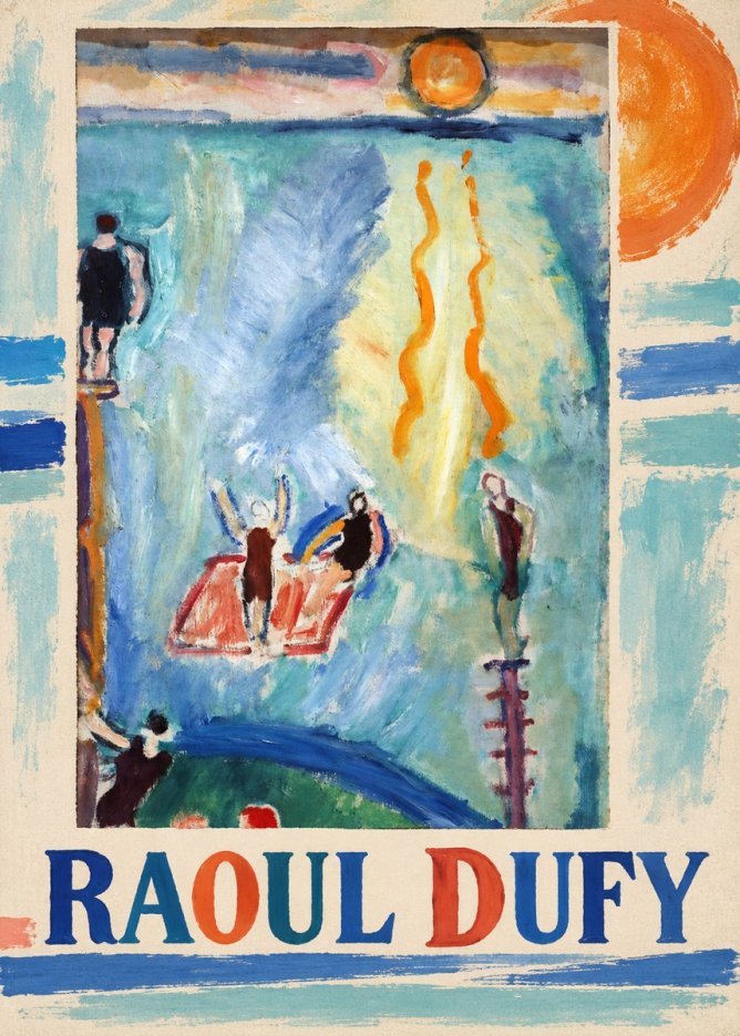 Raoul Dufy The Swimmers No6 - Poszter