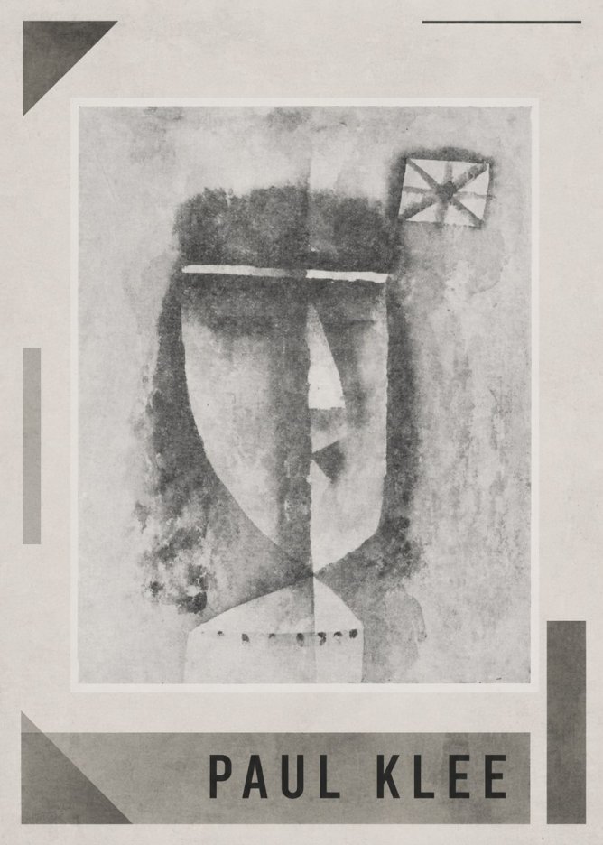 Paul Klee Head of a Man No1 - Poszter