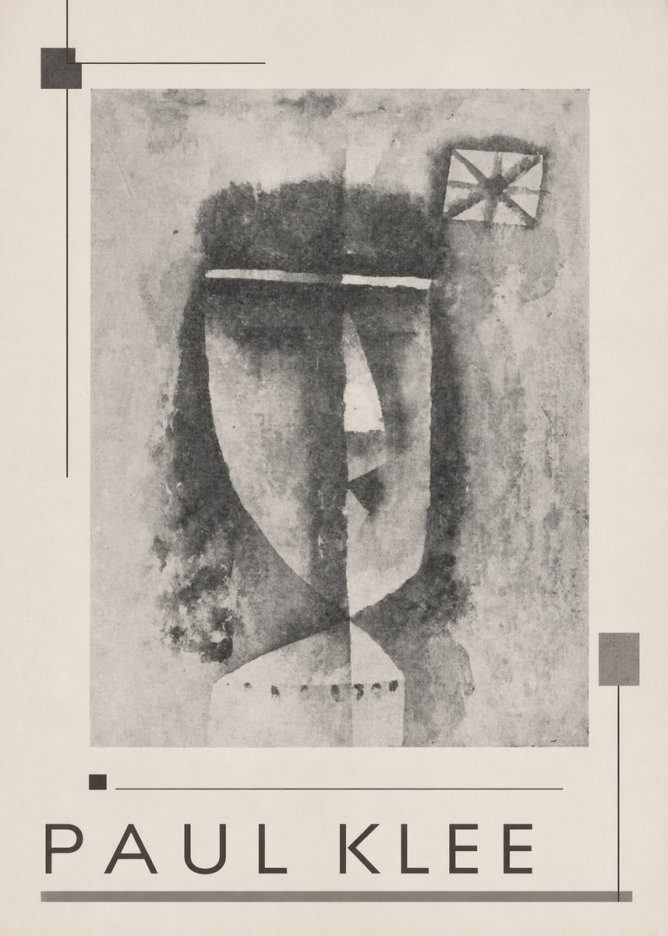 Paul Klee Head of a Man No3 - Poszter