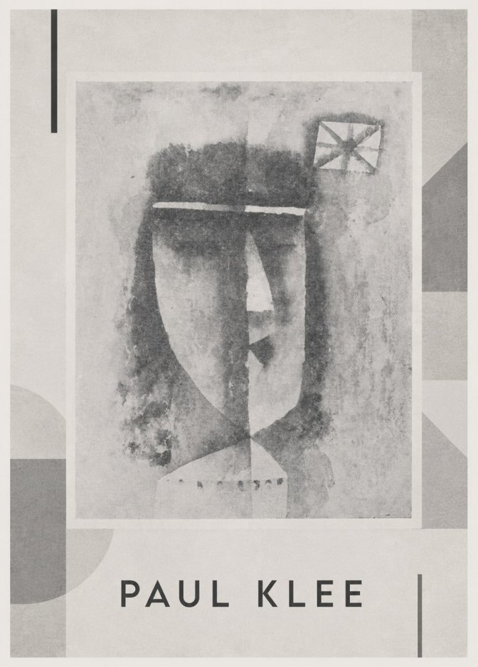 Paul Klee Head of a Man No4 - Poszter