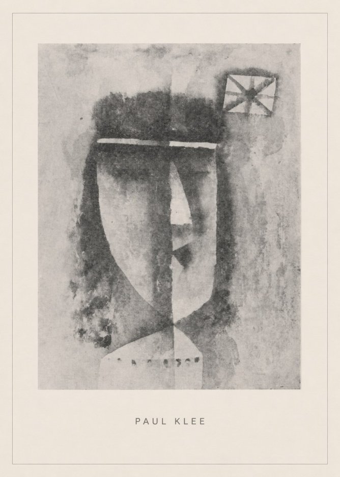 Paul Klee Head of a Man No5 - Poszter