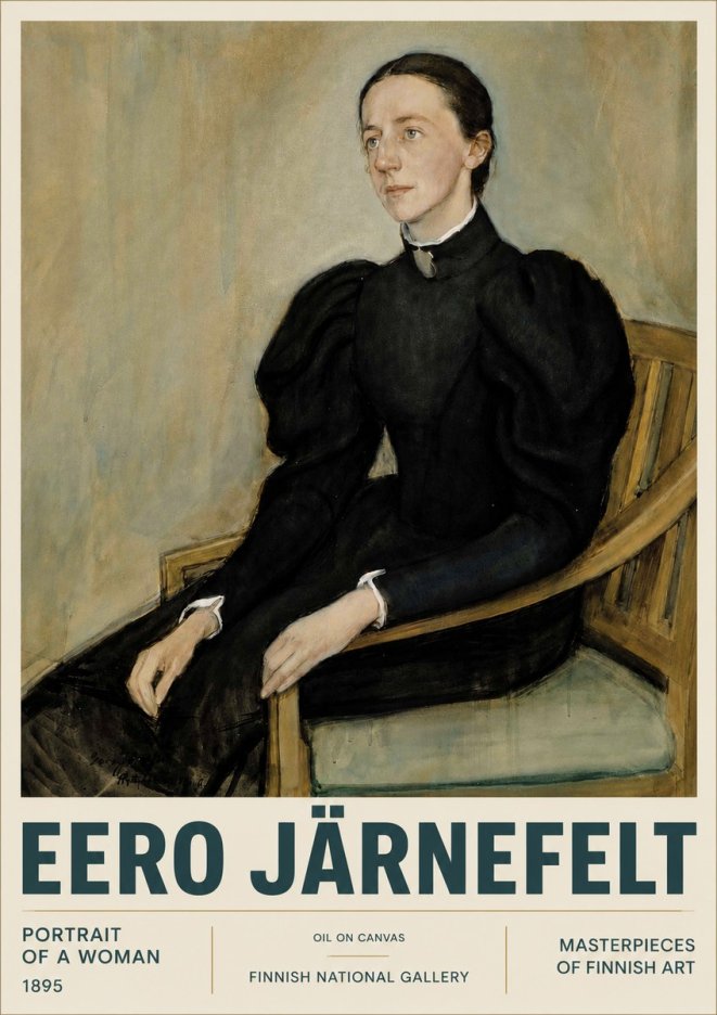 Eero Järnefelt Portrait of a Woman No4 - Poszter