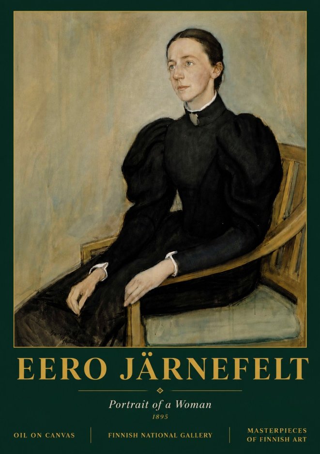 Eero Järnefelt Portrait of a Woman No5 - Poszter