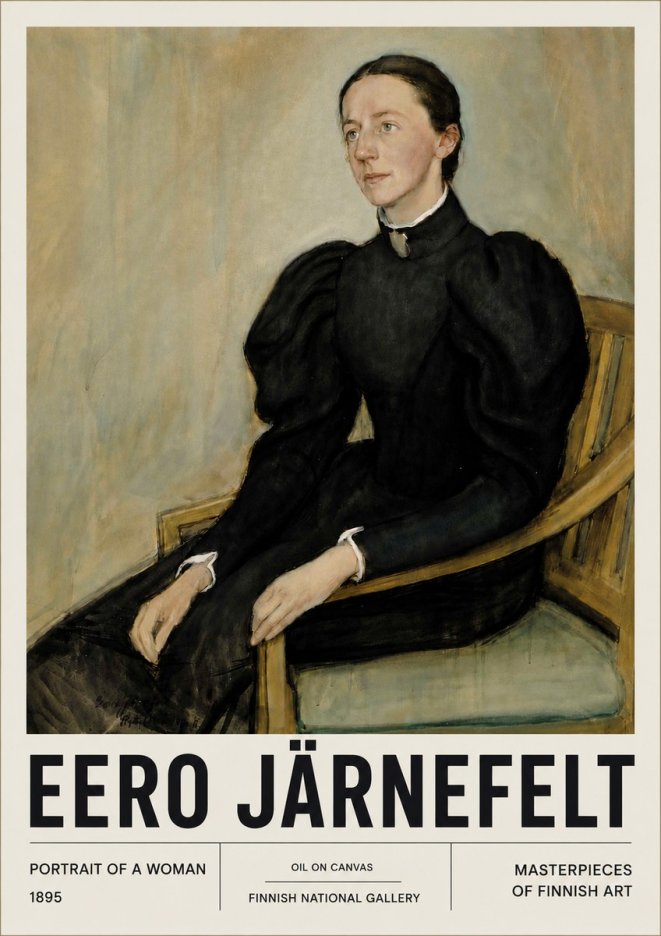 Eero Järnefelt Portrait of a Woman No6 - Poszter
