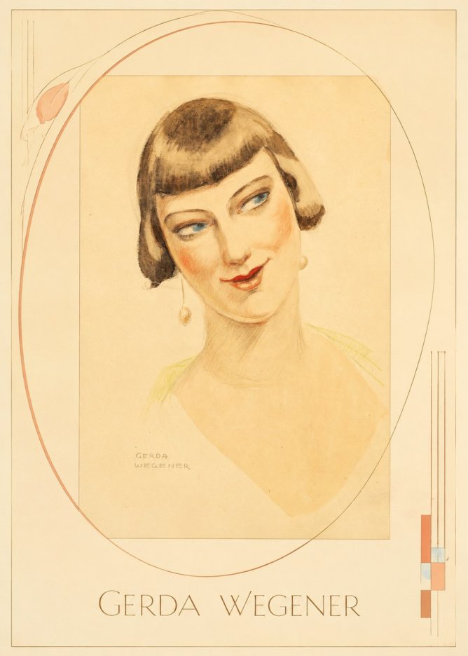 Gerda Wegener Portrait of a Lady No3 - Poszter