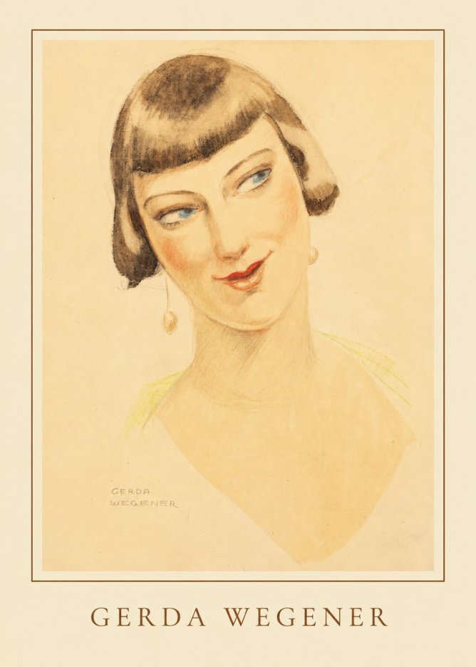 Gerda Wegener Portrait of a Lady No5 - Poszter