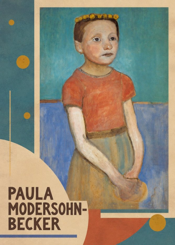 Paula Modersohn-Becker Girl with Crown No3 - Poszter