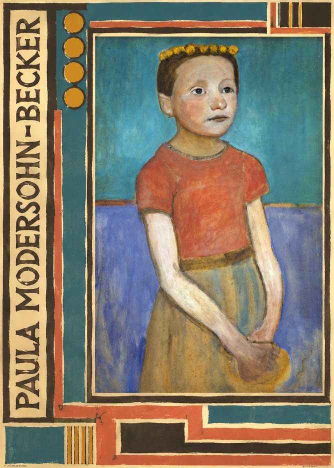 Paula Modersohn-Becker Girl with Crown No5 - Poszter