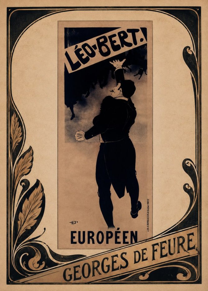 Georges de Feure Léo-bert. Européen No1 - Poszter