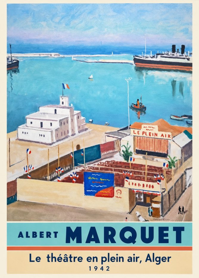 Albert Marquet Le Théâtre En Plein Air, Alger No4 - Poszter