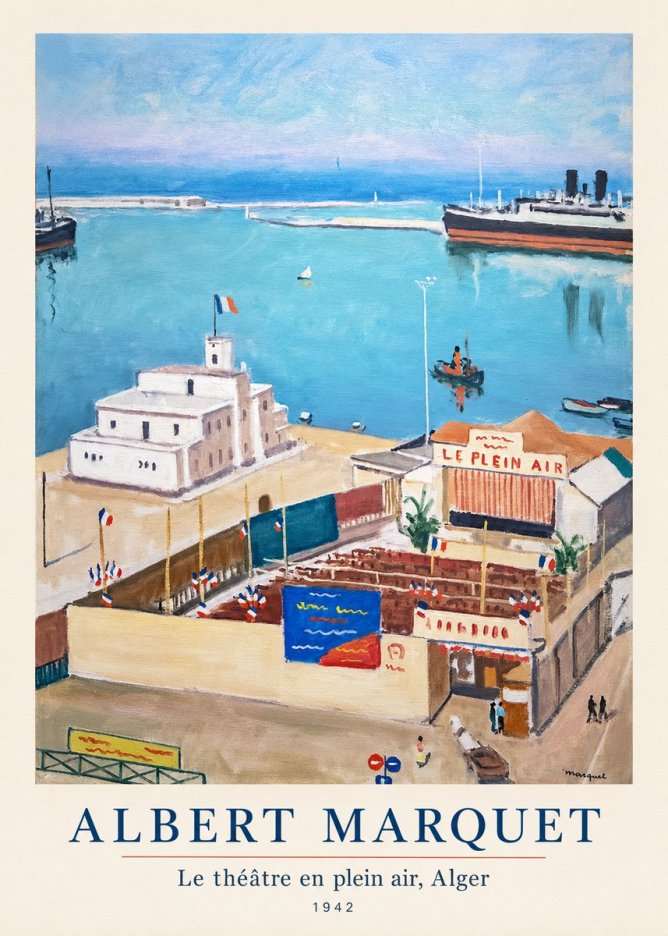 Albert Marquet Le Théâtre En Plein Air, Alger No5 - Poszter