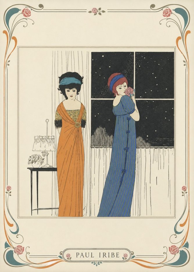 Paul Iribe Evening Elegance No3 - Poszter