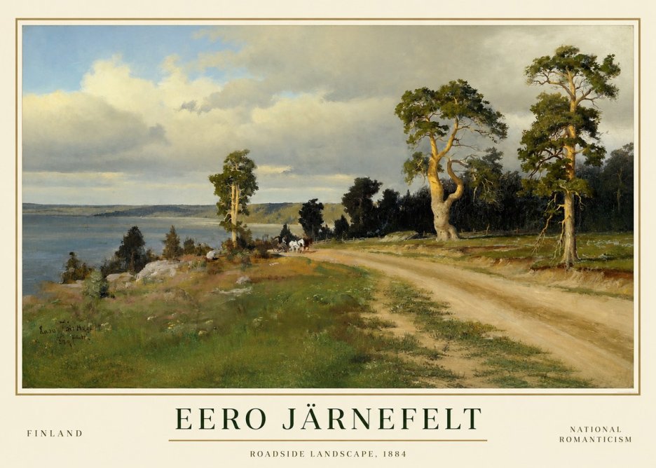 Eero Järnefelt Roadside Landscape, 1884 No1 - Poszter