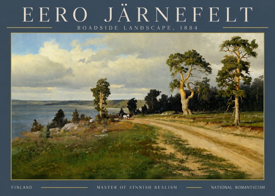 Eero Järnefelt Roadside Landscape, 1884 No4 - Poszter