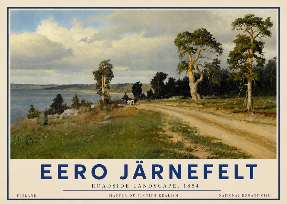 Eero Järnefelt Roadside Landscape, 1884 No6 - Poszter