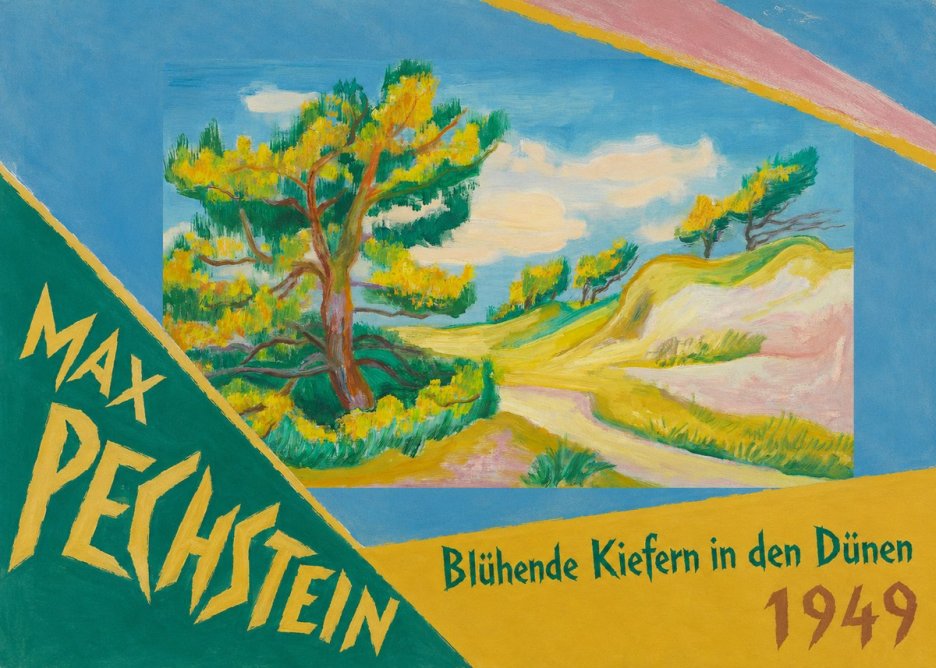 Max Pechstein Blühende Kiefern in Den Dünen No5 - Poszter